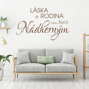 Nálepka na stenu - Láska a Rodina