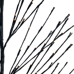 Vianočný stromček čierny 200 cm vrátane LED IP44 - Vixen