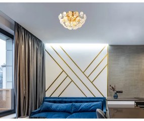 Globo 16047D - Stropné svietidlo VIRINA 10xG9/7W/230V zlatá pr. 39 cm