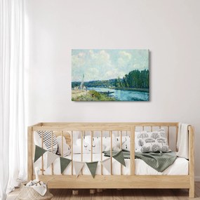 Obraz - Alfred Sisley, The Banks of the Oise, reprodukcia (90x60 cm)