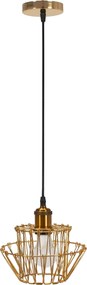 Toolight - Závesné svietidlo E27 60W APP942-1CP Set 36cm, retro zlatá, OSW-07005