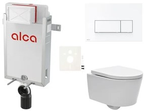 Cenovo zvýhodnený závesný WC set Alca na zamurovanie + WC SAT Brevis SIKOAW7, 1 ks