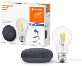Ledvance Ledvance - Inteligentný reproduktor Google Nest Mini + LED Žiarovka SMART+ E27 P227125