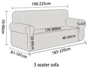 4Home Napínací poťah na sedačku Wave, 190 - 230 cm