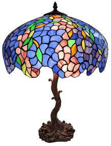 Stolná lampa Tiffany Arbre - Ø 43 * 61 cm E27 / max 2 * 60W