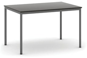 Jedálenský stôl, 1200 x 800 mm, tmavo sivá podnož, wenge