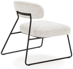 Bielo-béžové kreslo Elon – Marckeric