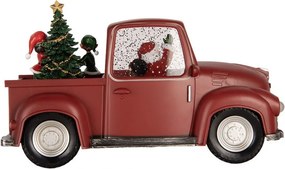 Christmas Decoration With LED Lighting And Music Car 28x12x15 Cm / 3xAA Red Plastic - 28*12*15 cm / 3*AA