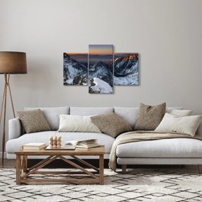 Obraz - Východ slnka v horách (90x60 cm)
