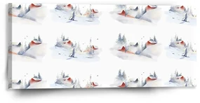 Sablio Obraz Zimná pohoda - 110x50 cm