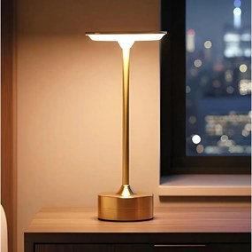 LED Stmievateľná nabíjacia stolná lampa NEW YORK LED/1,8W/5V 1200 mAh zlatá