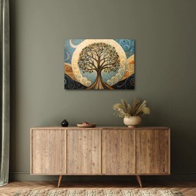 Obraz – Strom života a špirály (70x50 cm)