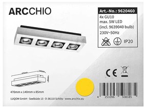 Arcchio Arcchio - LED Bodové svietidlo VINCE 4xGU10/10W/230V LW0168