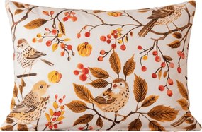 Obliečka na vankúš z mikrovlákna BIRDS PUMPKIN 70x90 cm, hnedá
