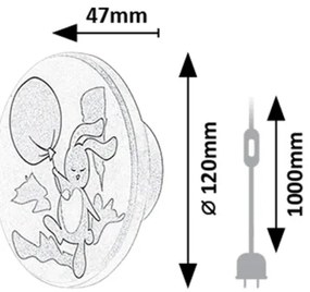 Rabalux 71100 - LED Nástenné svietidlo HOPPLY LED/9W/230V 3000/4000/6500K