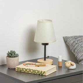 Brilagi - Stolná lampa NUBILA WOOD 1xE27/25W/230V dub/krémová
