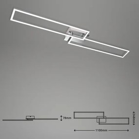 Brilo - LED Stmievateľný prisadený luster FRAME 2xLED/20W/230V + DO
