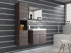 Kúpelňový nábytok Floryna, Farby: biela / šedý lesk, Sifón: so sifónom, Umývadlová batéria: nie