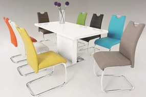 Jedálenská stolička Flora, cappuccino ekokoža