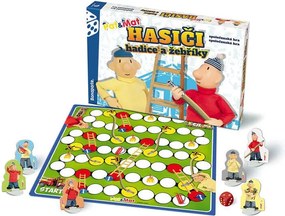 Spoločenská hra Pat a Mat HASIČI Hadice a rebríky