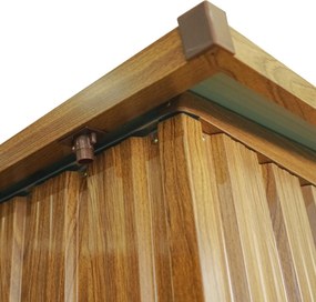 Záhradný domček BestBerg ZDSL-6D / 6,6 m² / 238 × 279 × 203 cm / dekor drevo/hnedá