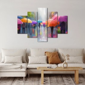 Obraz - Daždivý deň (150x105 cm)