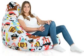 Sedací vak DROP XXL piráti