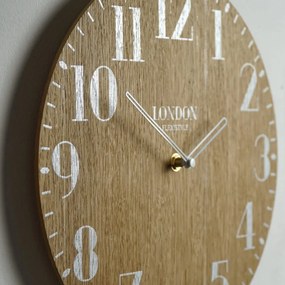 Dekoračné hodiny v retro štýle LONDYN RETRO WOOD 30cm