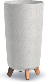 Vysoký kvetináč GRACIE TUBA SLIMECO biely