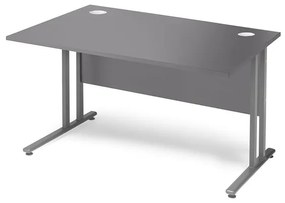 Kancelársky pracovný stôl FLEXUS, rovný, 1200x800 mm, šedá