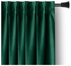 Tmavozelený zamatový dimout záves 140x245 cm Pleat – Restilo