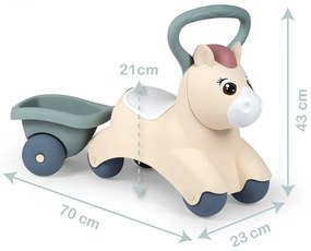 Smoby Odrážadlo Baby Pony s vozíkom  (100352266)