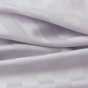 Goldea damašková napínacia plachta - svetlo sivé prúžky so saténovým leskom 140 x 200 cm