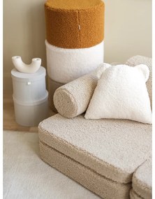 Svetlohnedá detská pohovka z textílie buklé 132 cm Settee – Wigiwama