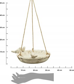 Závesné pítko pre vtáčiky PLUTO 32,5 cm béžové