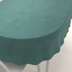 Biante Zamatový oválny obrus Velvet Prémium SVP-022 Ľadovo zelený 100x140 cm