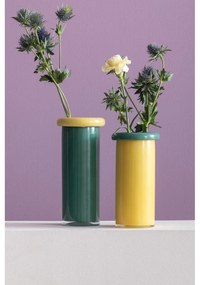 Žltá sklenená váza (výška 23,5 cm) Plegado – PT LIVING