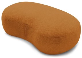 Podnožka z textílie bouclé v horčicovohnedej farbe Saint-Germain – Bobochic Paris