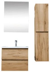 Kúpeľňová skrinka s umývadlom SAT B-Way 59x50x45 cm dub mat KSETBWAY21, 1 ks