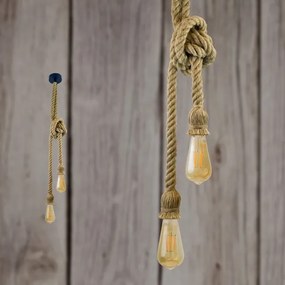 Luster na lanku ROPE 2xE27/12W/230V
