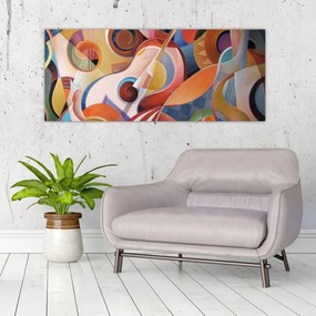 Obraz - Hudobný abstrakt (120x50 cm)
