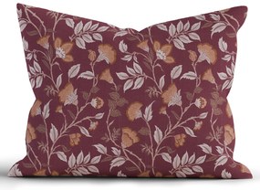 Bavlnená obliečka na vankúš Renforcé 70 × 90 cm - Rebeka vínová