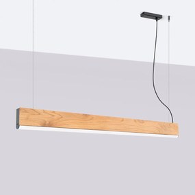 Závesné LED svietidlo Lykke 120, 1x LED 29w, 3000k, drevo