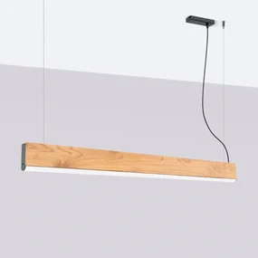 Závesné LED svietidlo Lykke 120, 1x LED 29w, 3000k, drevo