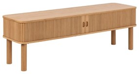 TV stolík v dekore duba v prírodnej farbe 140x45 cm Langley – Actona