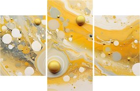 Obraz - Abstraktné pozadia so zlatým dekorom (90x60 cm)