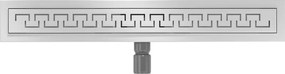 Mexen Flat nerezový sprchový žľab 50 cm vzor M15, 1024050-15