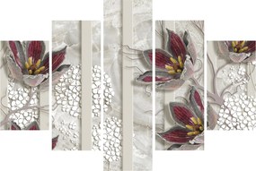 Obraz - Dekoratívne kvety (150x105 cm)