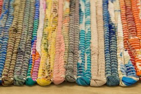 Obojstranný koberček Chindi viacfarebný