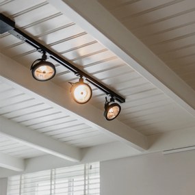 Koľajnicový systém s 3 bodmi čierny 1-fázový - Go